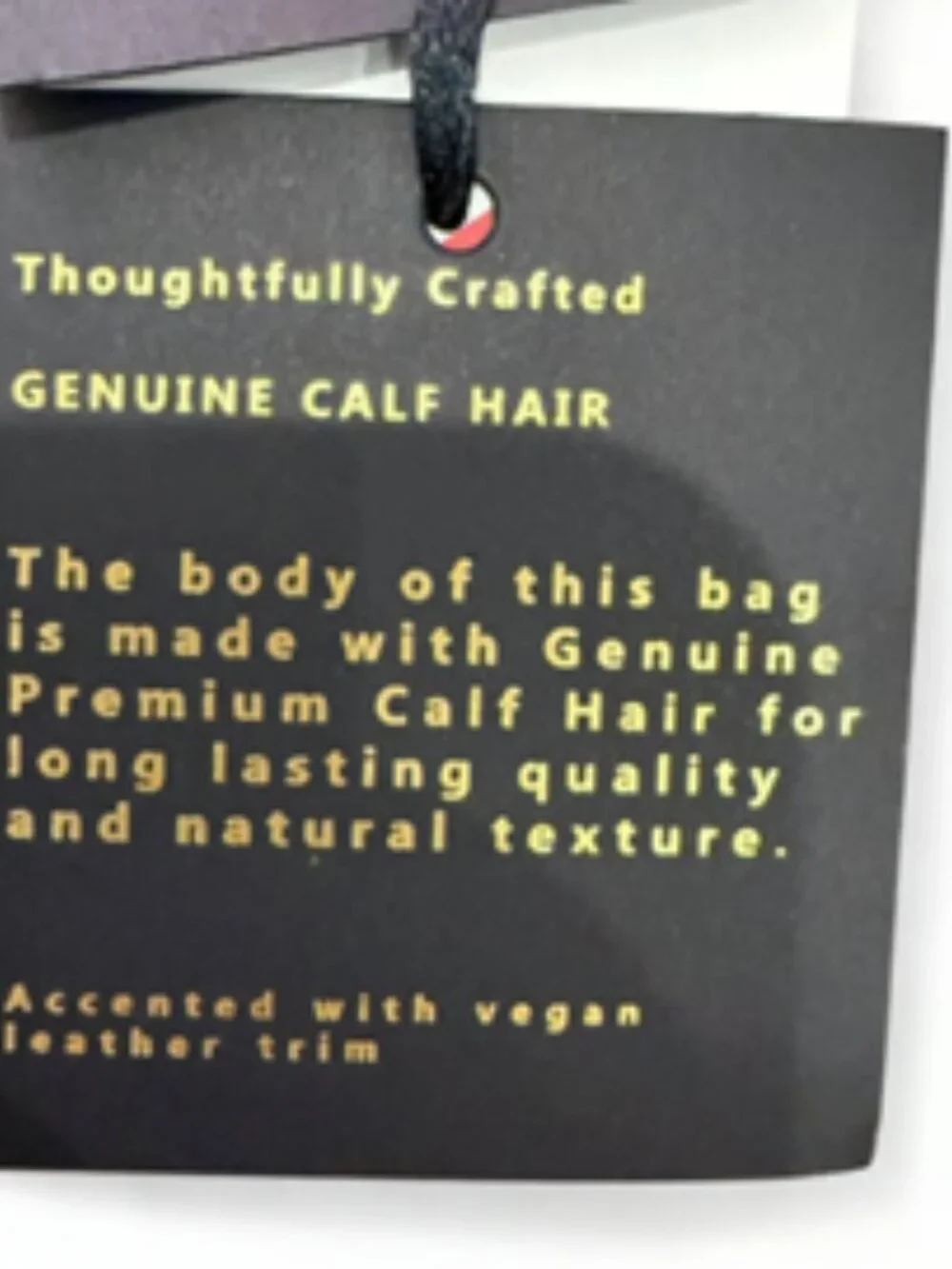 House of Harlow 1960 - Cow Print Barrel Shoulder Purse- Brown/White- NWT - Picture 8 of 12